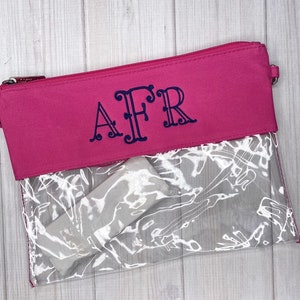 Double Zipper Oval Clear Gameday/Stadium Bag main image 1