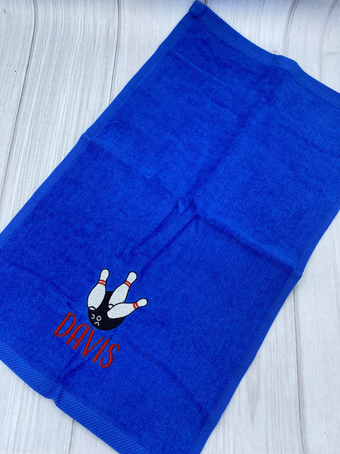 Personalized Bowling Towel Personalized Embroidered Sports Etsy