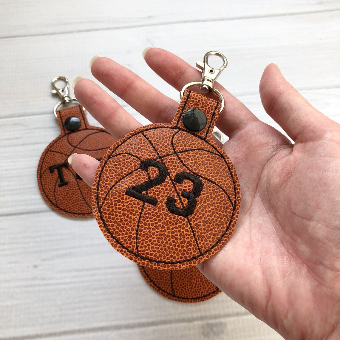 Personalized Basketball Keychain Personalize Basketball Etsy