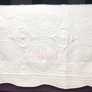 Personalized Lap Quilt Blanket, Monogrammed Baby Lap Quilt Blanket, Personalized Baby Shower Gift, Baby Crib Blanket