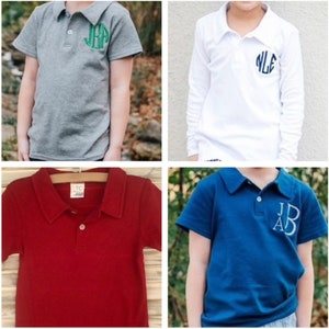 Monogrammed Boys Golf Shirt, Personalized Golf Polo Shirt, Boys Golf Outfit image 5