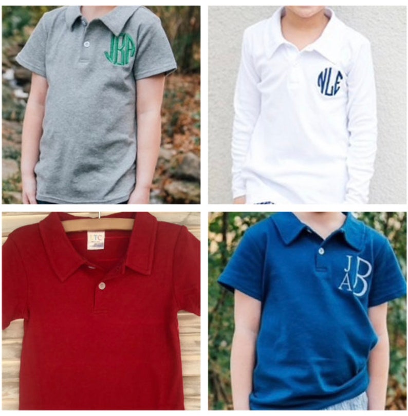 Monogrammed Boys Golf Shirt, Personalized Golf Polo Shirt, Boys Golf Outfit image 5