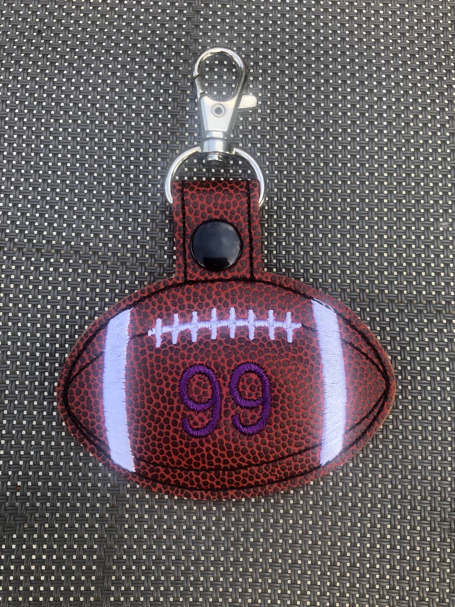 Personalized Football Keychain Personalize Football Keyfob Etsy