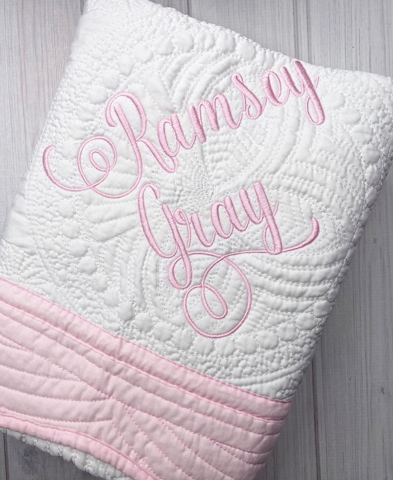 personalized crib blanket
