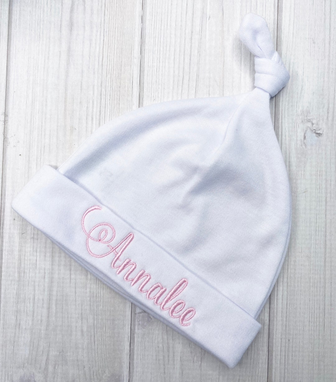 Personalized Embroidered Baby Girl Hat, Monogrammed Newborn Baby Hat ...