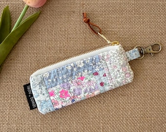 One of a kind Liberty quilted mini pouch