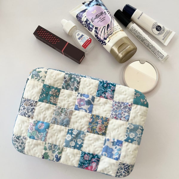 Liberty of London Hand stitched quilting pouch