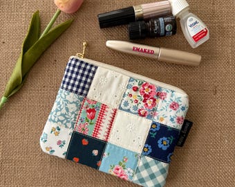 Handmade patchwork quilt pouch