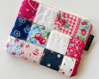 Bolsa de patchwork hecha a mano