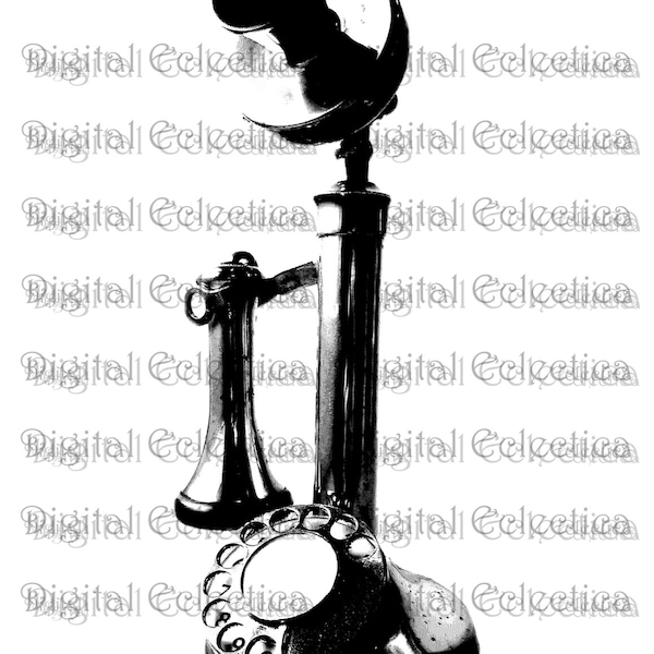 Antique Telephone Engraving. Telephone PNG. Vintage PNG. Telephone Prints Telephone Images. Telephone Pictures. Telephone Clipart. No. 0063.