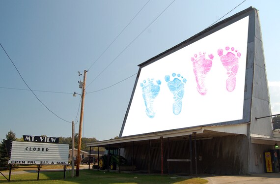 Rosa Und Blaue Baby Fussabdrucke Transparentes Bild Png Baby Etsy