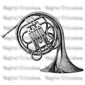 French Horn Transparent Image. French Horn PNG. Horn Images. French Horn Clipart. Horn Scrapbook. Horn Sticker. Musical Instrument. No. 0183