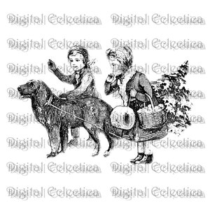 Victorian Christmas Children. Christmas PNG. Holiday PNG. Victorian PNG. Victorian Christmas Print. Victorian Christmas Clipart. No. 0119