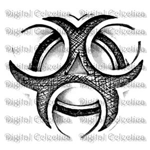 Biohazard Symbol Transparent Image. Biohazard PNG. Biohazard clipart. Biohazard images. Transparent biohazard. Zombie Symbol. No 0147