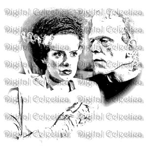 Frankenstein Bride Halloween. Frankenstein PNG. Halloween PNG. Halloween Monster Print. Frankenstein Image. Frankenstein Picture. No. 0079