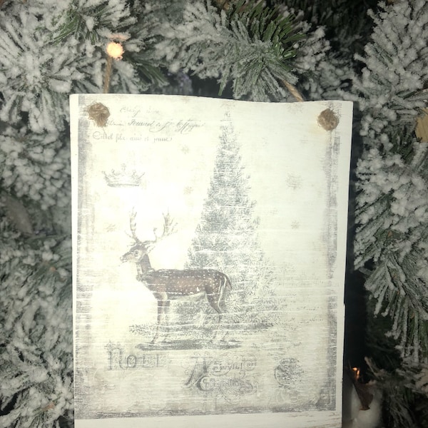 Rustic Christmas Ornaments Buck