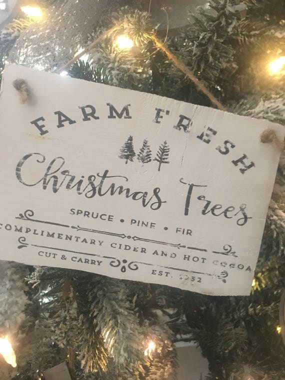 Farm Fresh Christmas Trees for Sale Ornament Etsy