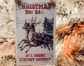 Rustic Christmas Ornaments reindeer delivery