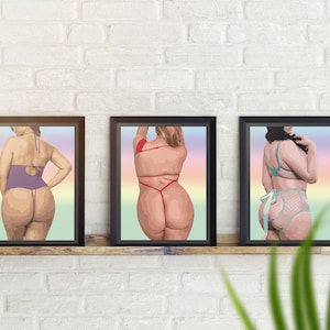 Custom Booty Portrait Digital Print 8.5x11 (Your Butt!)