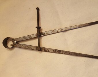 Vintage Starrett Inside Caliper / Tool / 13" / Working / L@@K!!
