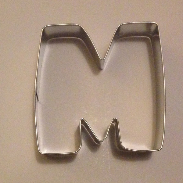 3" Letter M Cookie Cutter