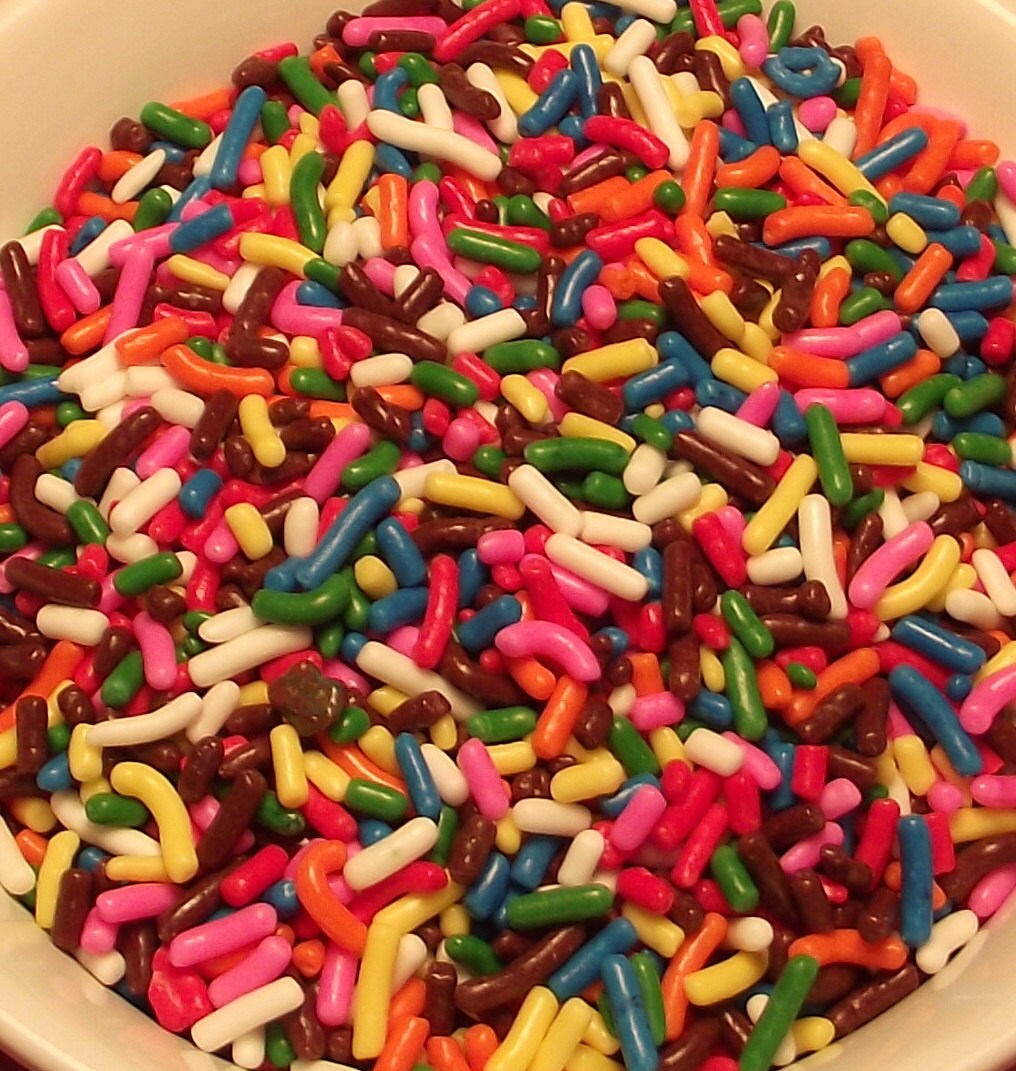 Rainbow Jimmies 4 Oz Jar Etsy