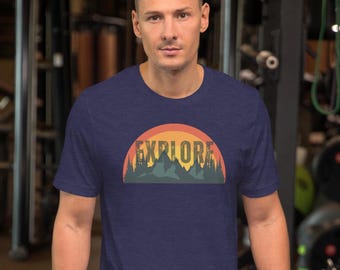Explore t shirt, adventurer gift tee, outdoors, get outside, exploration, nature, hiking, camping, outsider, Unisex t-shirt