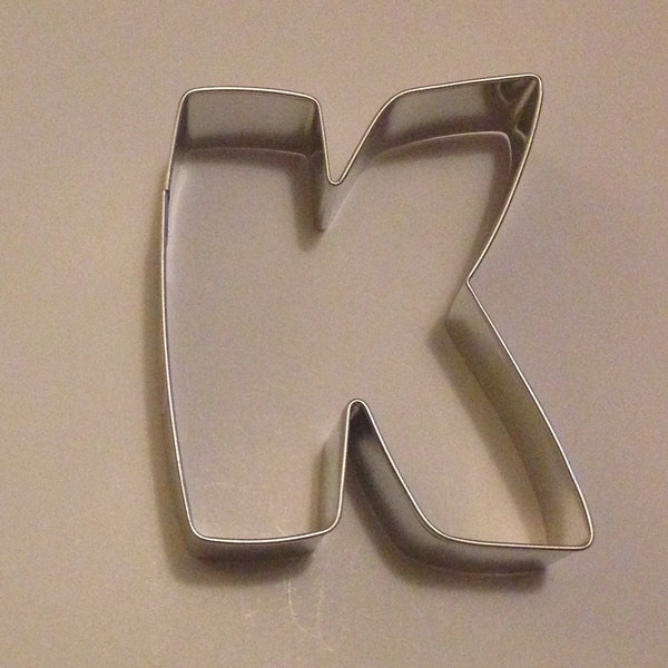 3" Letter K Cookie Cutter