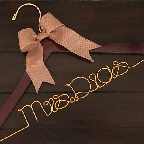 ROSE GOLD Hanger Rose Gold Wedding Hanger Bride Hanger Etsy
