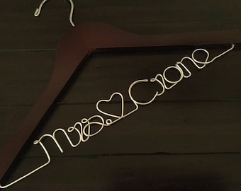 CYBER WEEKEND SALE. Grand opening. Personalized Wedding Hanger/ Brides Hanger/ Bride/ Name Hanger/ Wedding Hanger