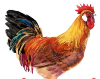 Rooster Decals Etsy