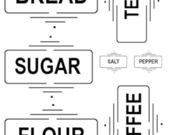 Vintage Retro McKee Anchor Hocking Spice or Canister Labels Transfers Waterslide Decals YOUR CHOICE ~ KI343