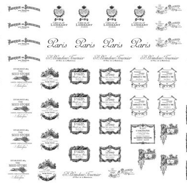 French Decals Etsy