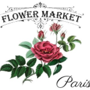 Vintage Image French Advertising Labels Roses Transfers Flower Market ...