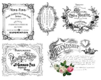 Images vintage Français publicité étiquettes meubles transferts toboggan stickers MIS581