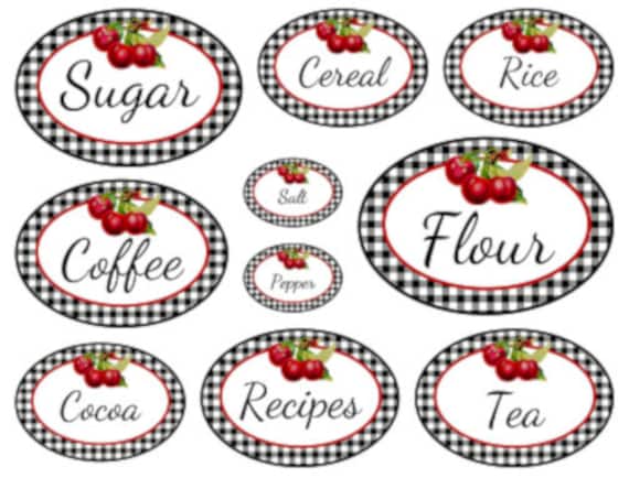 CHeRrY CaNisTeR LaBeLs ShaBby WaTerSLiDe DeCALs