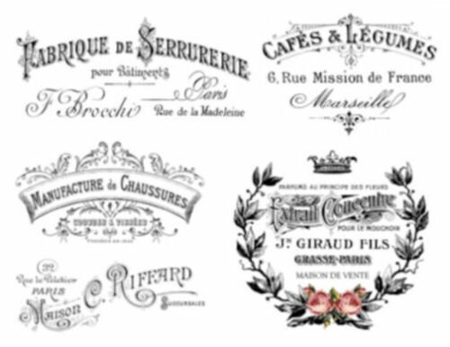 French Custom Label Vintage Image French Advertising Labels Furniture Transfers Waterslide ...