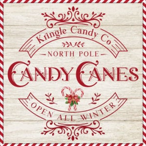 Grunge Wood Background Christmas Candy Cane Art Sign, Farmhouse Home Decor and Print, Digital Download