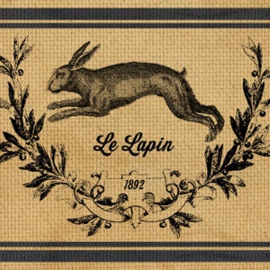 Vintage Grunge Background Farmhouse, Rabbit Feed Sack, Primitive, Rustic Country Decor, DIY Sign and Art Print Digital Download