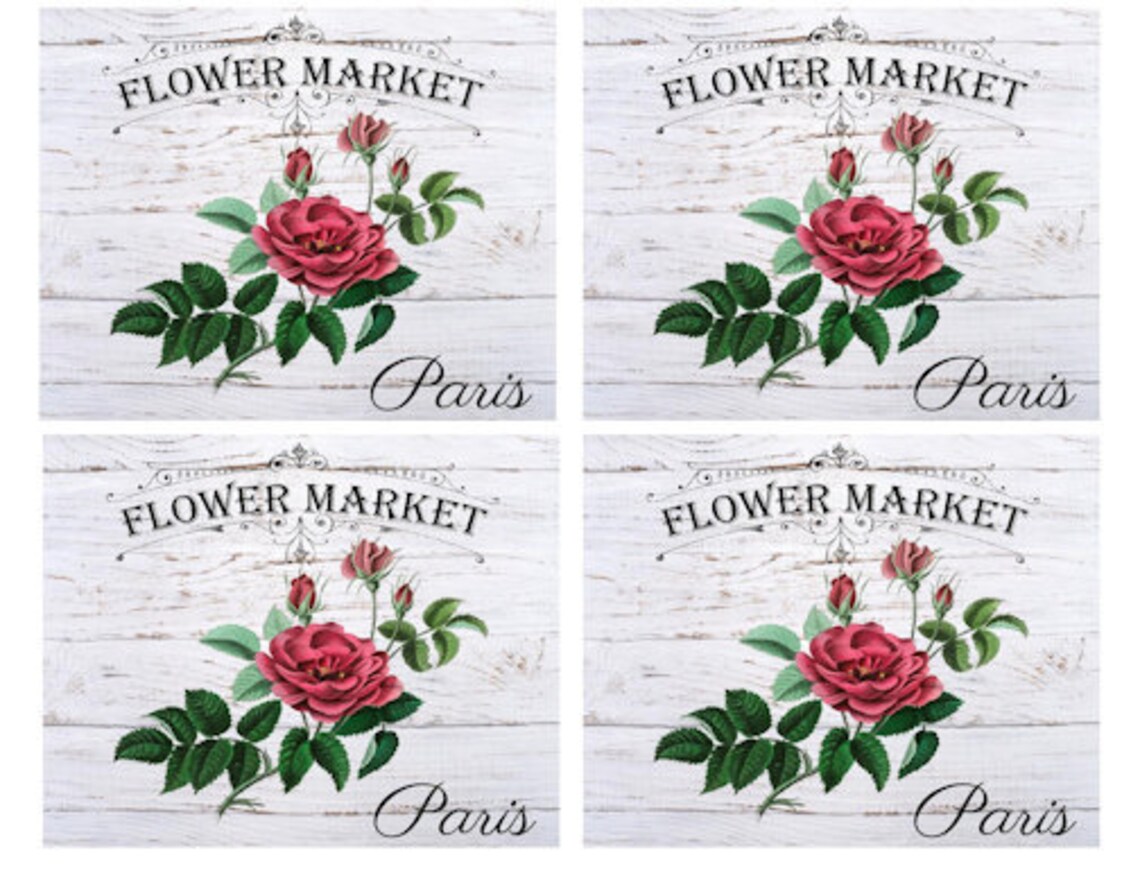 Vintage Image French Advertising Labels Roses Transfers Flower | Etsy