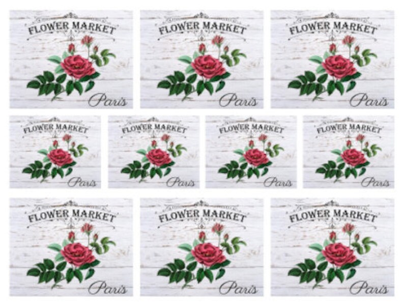 Vintage Image French Advertising Labels Roses Transfers Flower | Etsy
