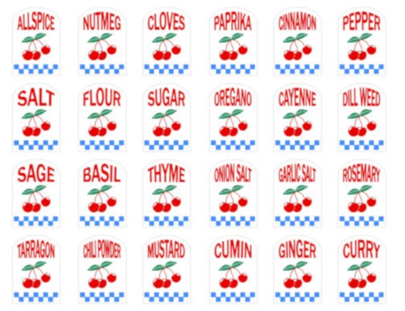 ReTro ReD SHaBbY CaNisTeR SPiCe LaBeLs WaTerSLiDe DeCALs *AnChoR HocKinG*