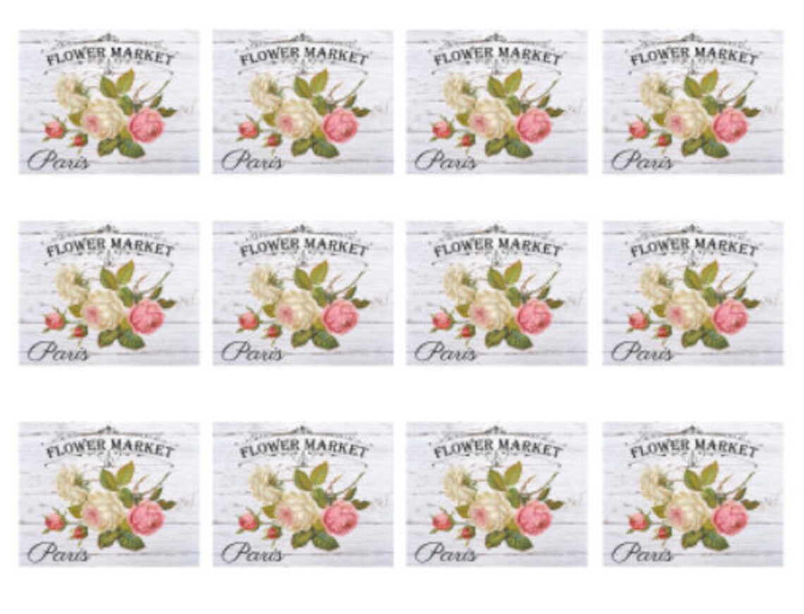 Vintage Image French Advertising Labels Roses Transfers Flower - Etsy