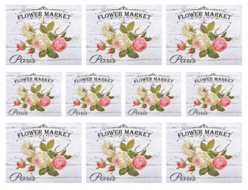 Vintage Image French Advertising Labels Roses Transfers Flower | Etsy