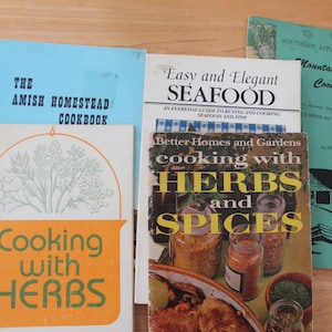 Little Vintage Recipe Books Pack of Five 1960s-1980s
