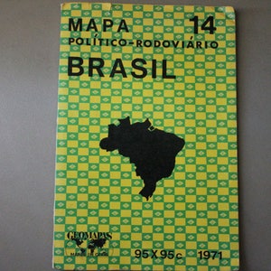Grande carte de Pli out du Brésil 1971 PRICE REDUCED
