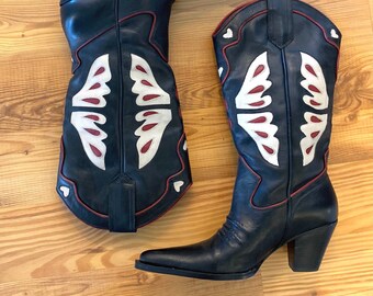 Butterfly Cowboy Boots - Etsy Israel