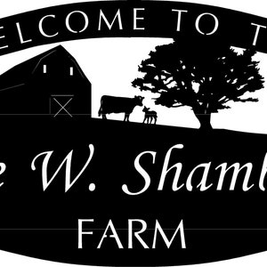 Metal FARM Sign, LARGE Barn Cow calf sign ,CUSTOMIZED farm sign, laser cut farm sign, cow calf farm sign