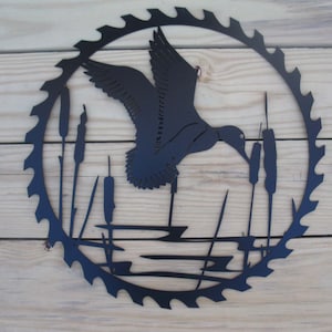 Sawblade with Duck Worlds Most Awesome Friend - Cedar Ornament Sawblade with Duck Worlds Most Awesome Friend - Cedar Ornament