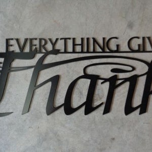 Metal wall words&quot;In Everything Give Thanks&quot;